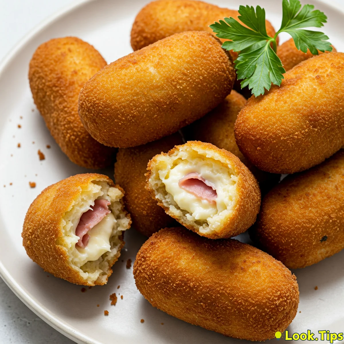 8. Croquetas de JamĂłn: Creamy Ham Croquettes