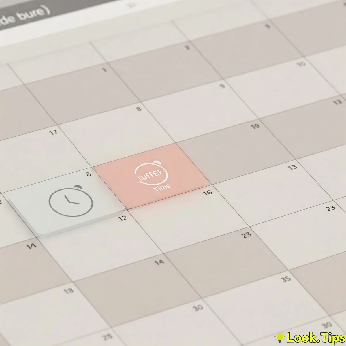 3. Schedule Buffer Blocks: Life Happens, Be Ready