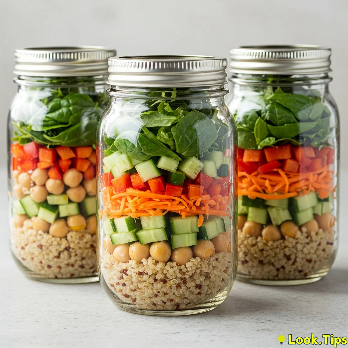1. Mason Jar Salads: Layers of Freshness