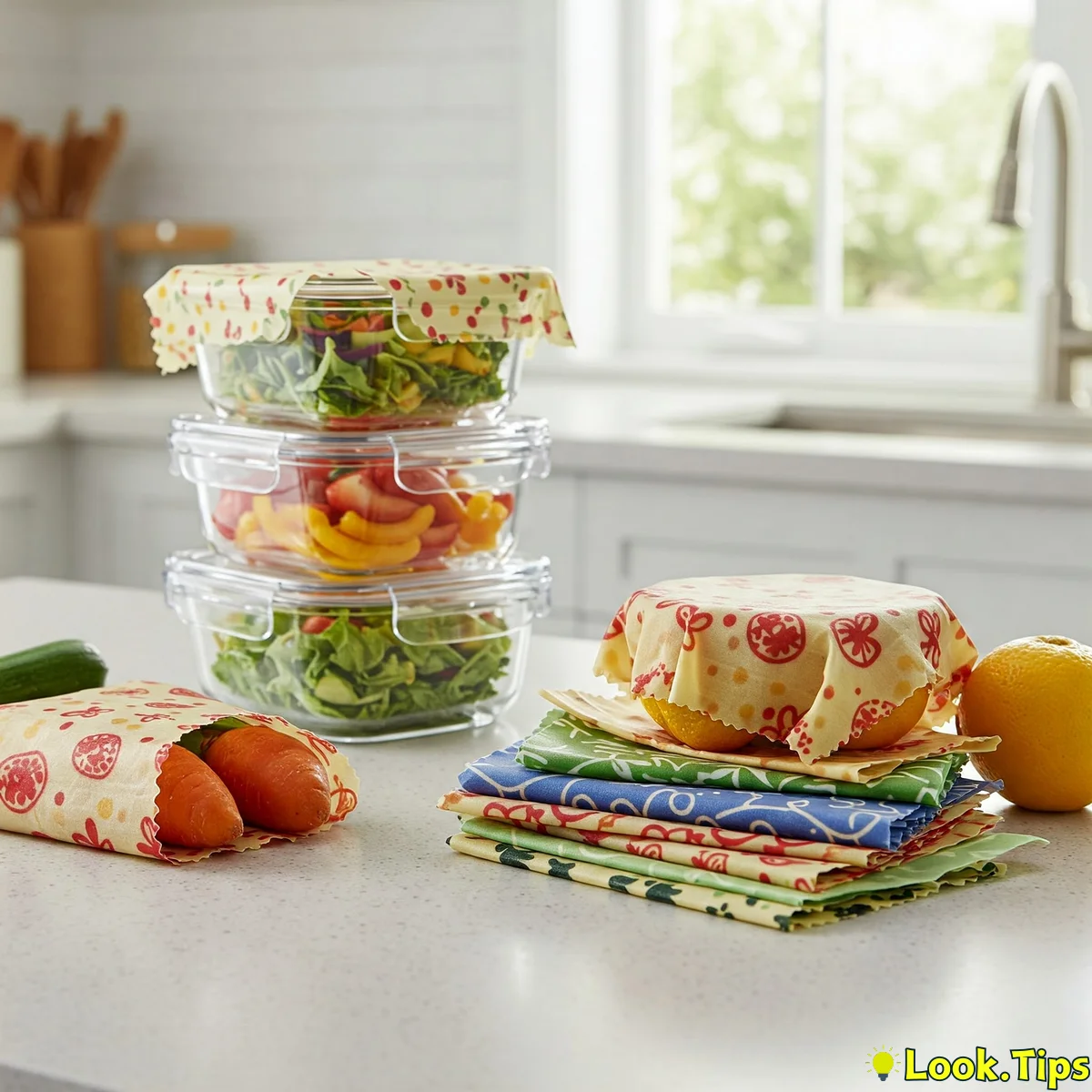 Swap Single-Use Plastics for Reusable Beeswax Wraps & Containers