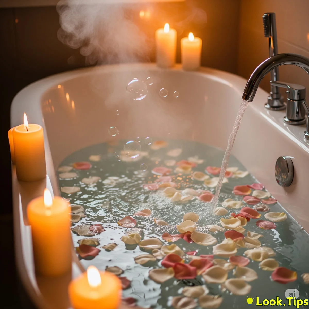 3.  Create a Bedtime Ritual Bath: Soak Away Stress